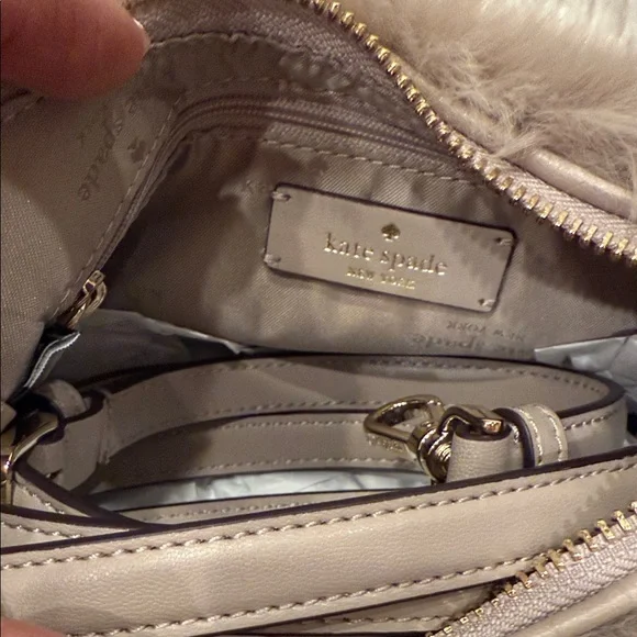 Kate spade Elegant Brown Faux Fur Women's Bag - Picture 6 of 8
